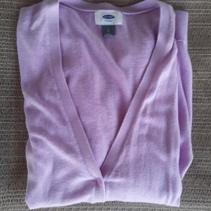 Old Navy Lavender/Pink V-neck Cardigan